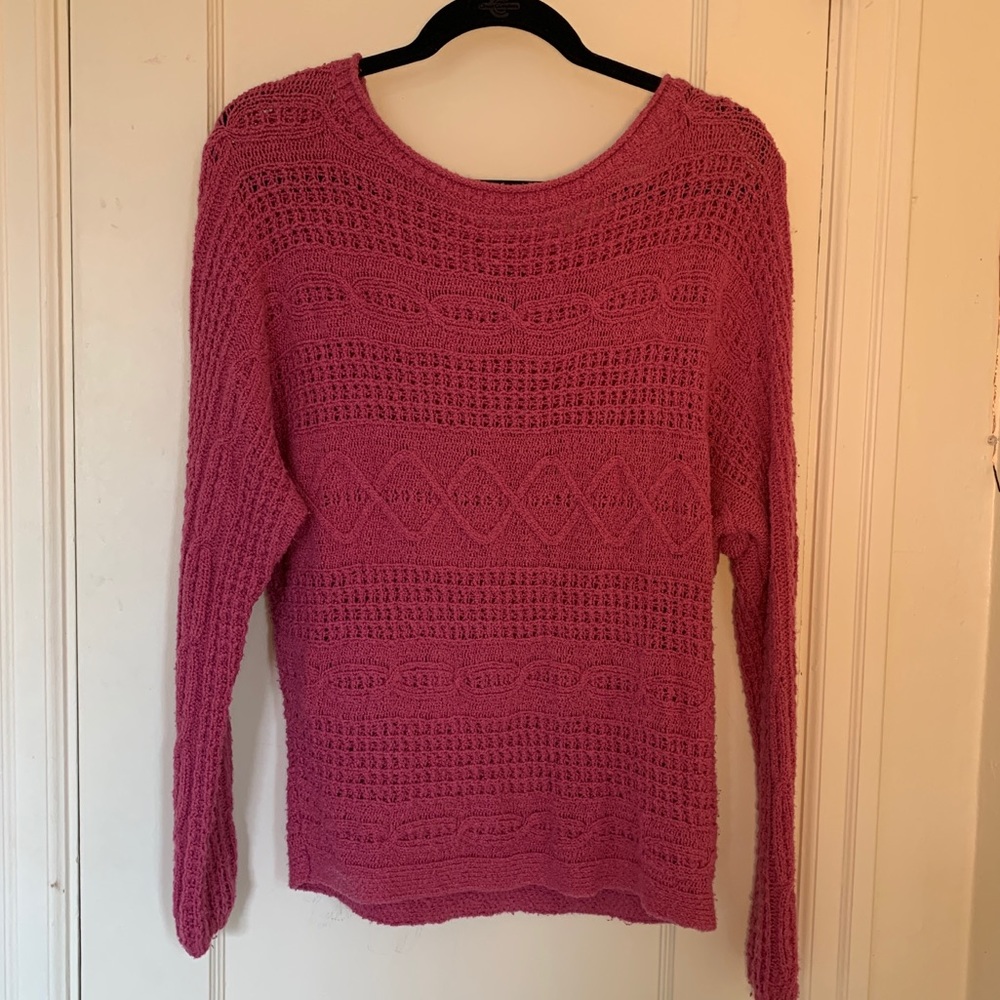 Pink Knit Sweater Abercrombie